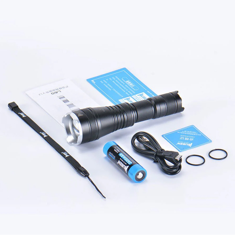 L60 Zoomable LED Self Defense Flashlight 1200 Lumens 8