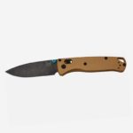 Нож Benchmade BUGOUT M390 Aluminium Burnt Brass
