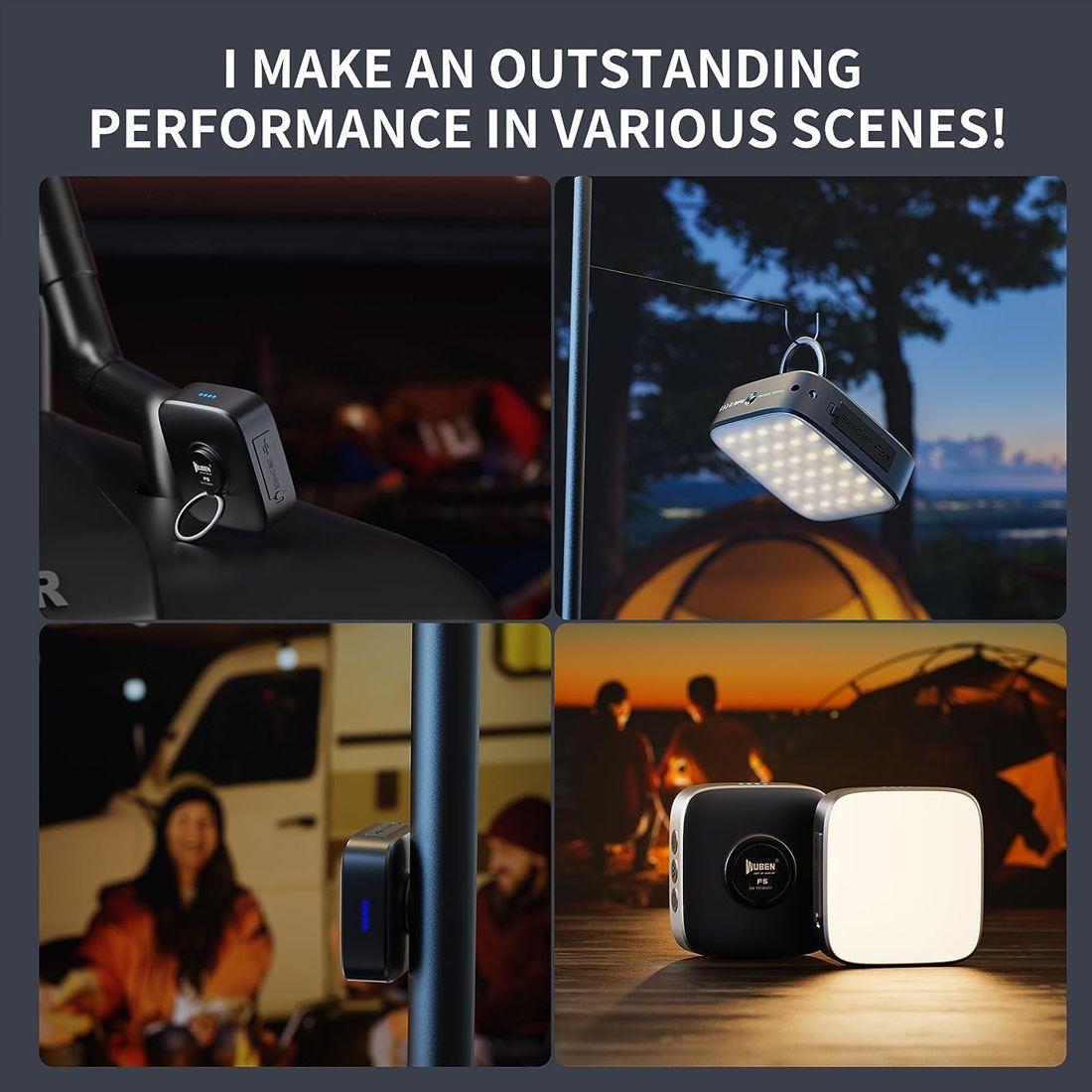 Wuben F5 Power Bank Camping Light 96