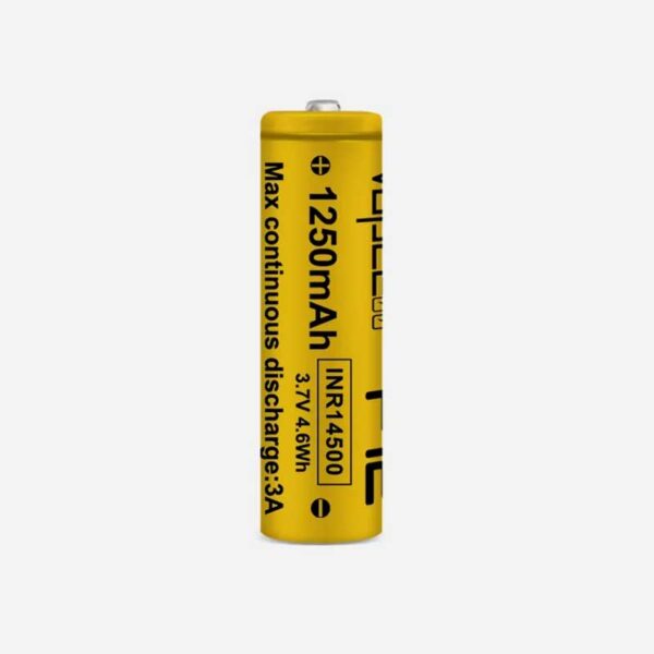 Charging battery Vapcell 14500 F12 1250mAh 3A with convex plus