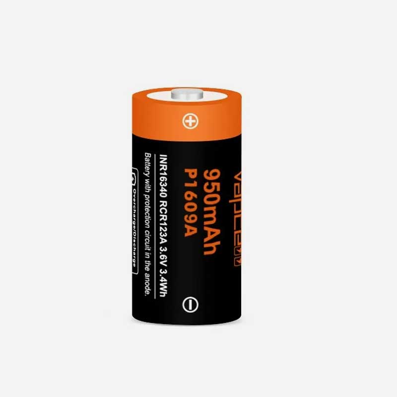Charging battery Vapcell 16340 P1609A 950mAh 3A