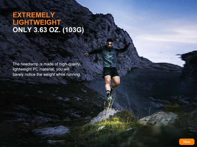 Челник Fenix HL18R-T V2.0 LED – бял 12