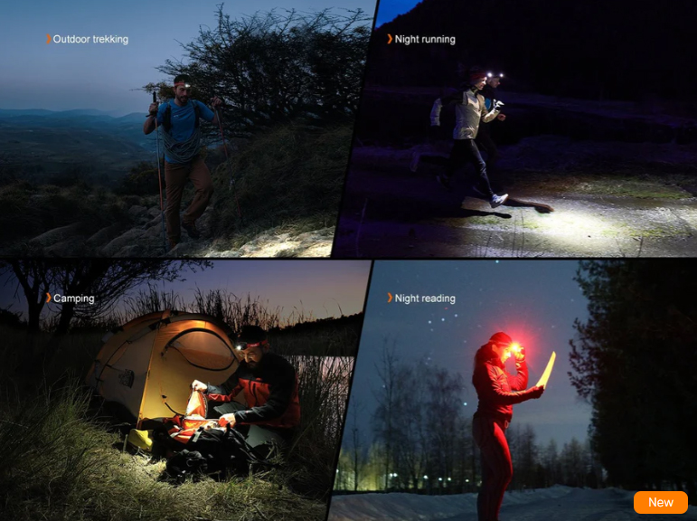 Челник Fenix HL18R-T V2.0 LED – бял 14