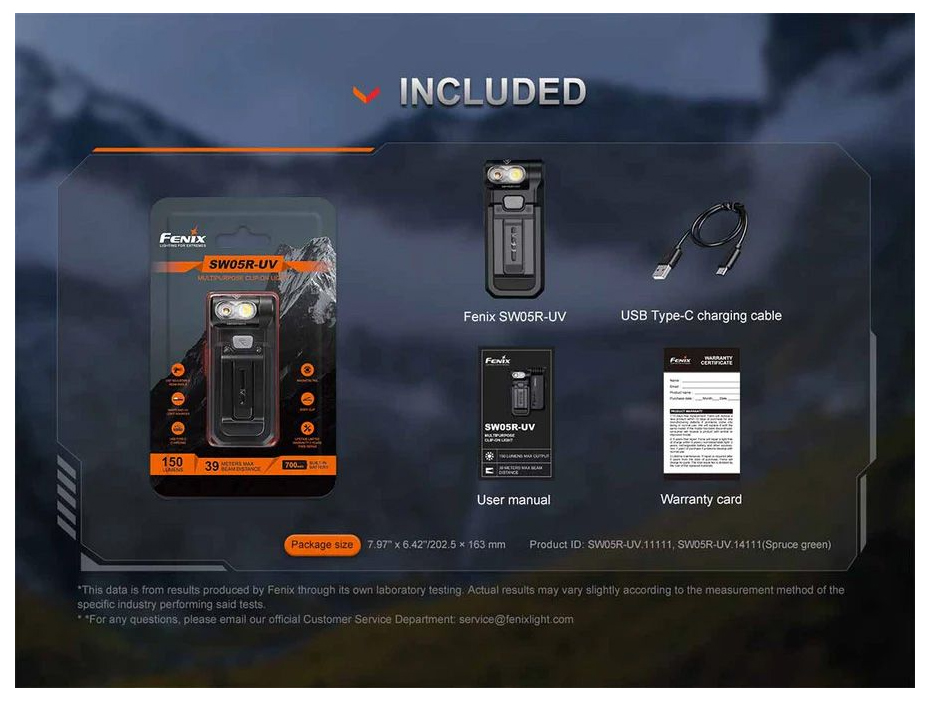 Fenix SW05R-UV – черен 26