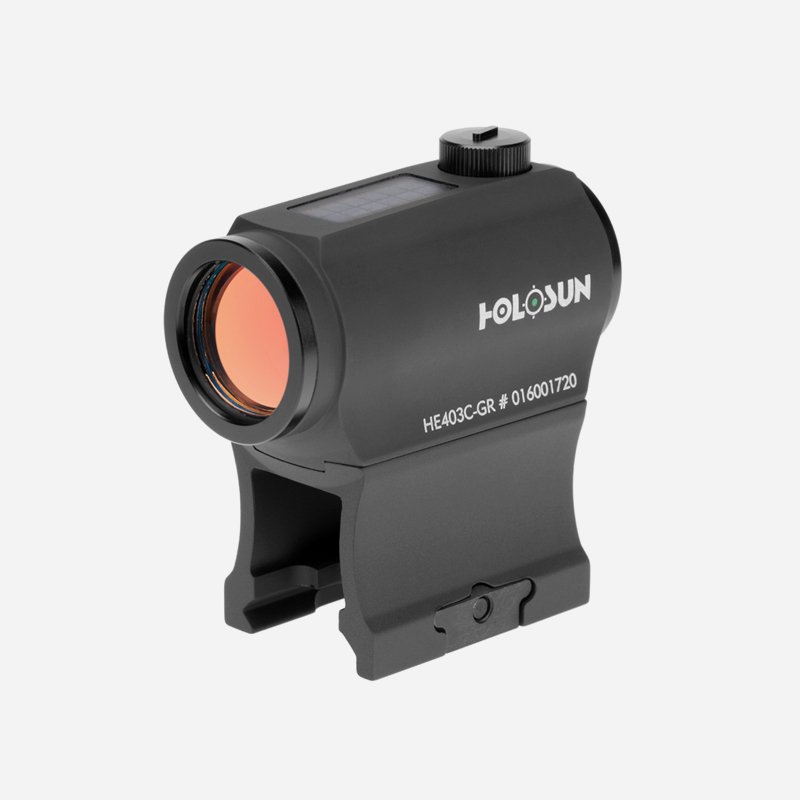 Holosun HE403C-GR 2MOA Shake Awake Solar Panel picatinny accelerometer