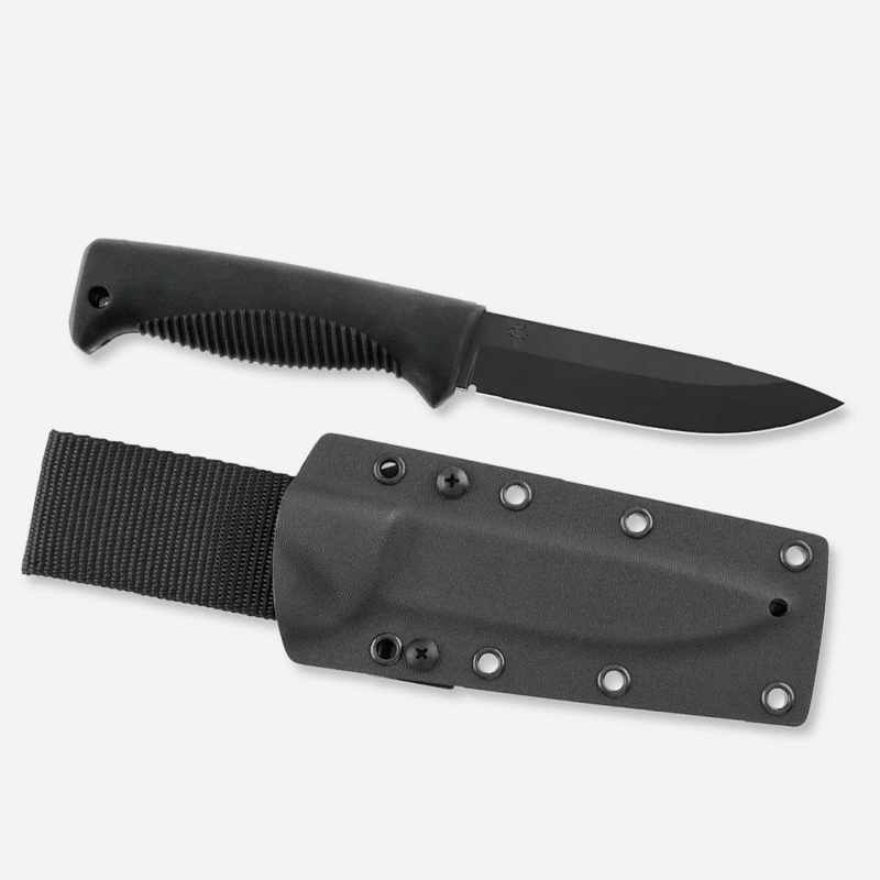 Нож Peltonen M07 Ranger Puukko 80CrV2 PTFE Teflon Black TPE Kydex Sheath