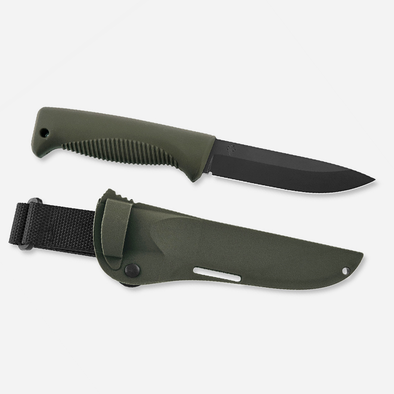 Нож Peltonen M07 Ranger Puukko 80CrV2 PTFE Teflon Green TPE Composite Sheath