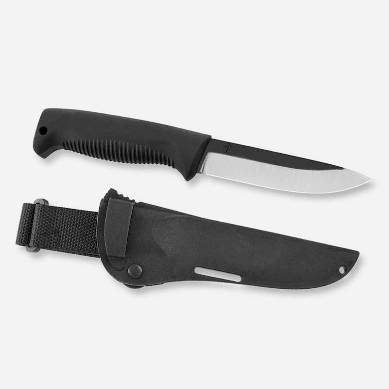 Нож Peltonen M07 Ranger Puukko 80CrV2 Uncoated Black TPE Composite Sheath