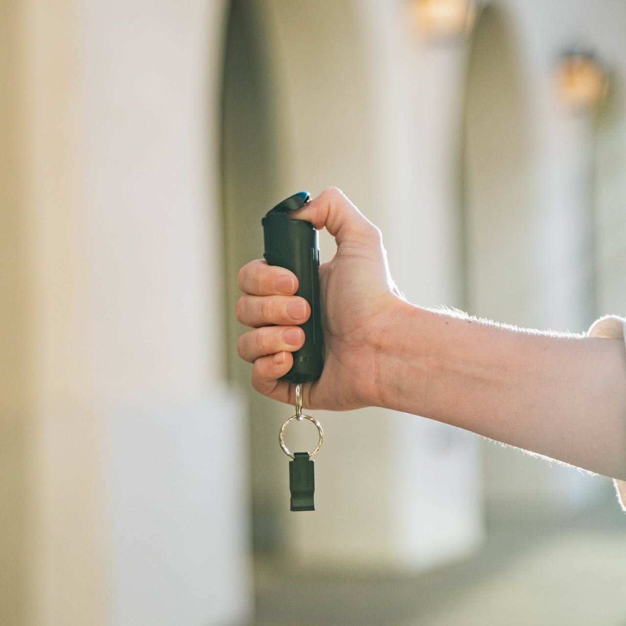 Pepper Gel with Detachable Safety Whistle Keychain 2