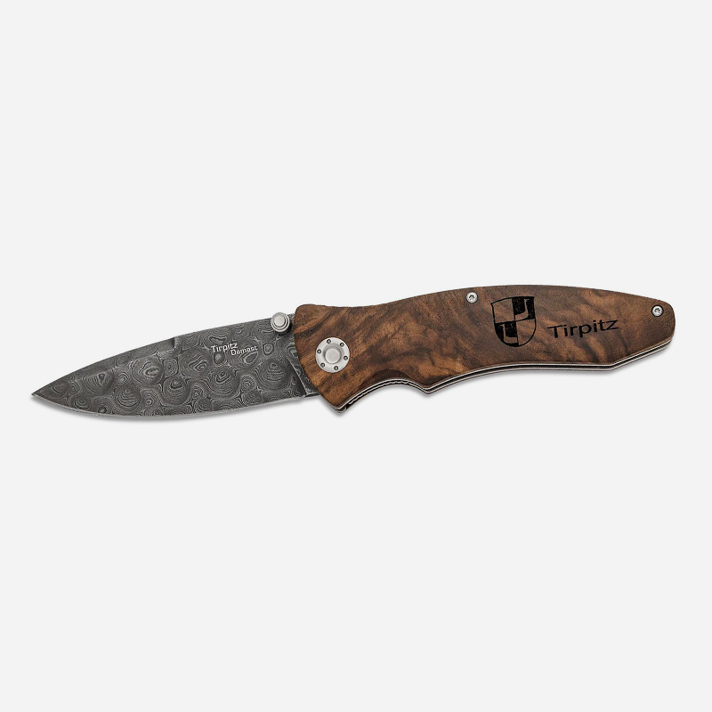 Knife Boker Solingen Tirpitz-Damascus Wood 42 Walnut