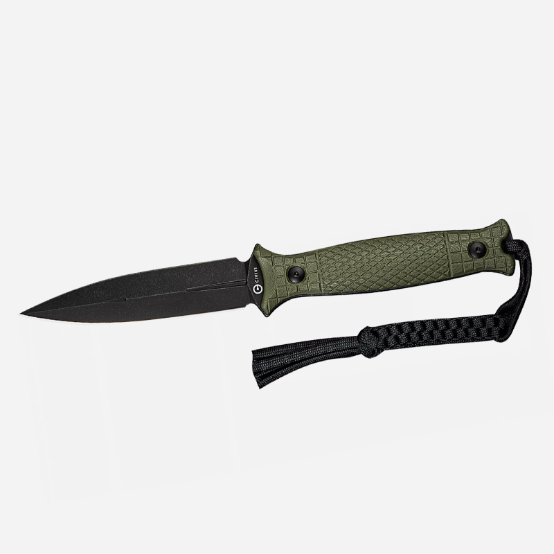 CIVIVI Perfrico Fixed Blade Knife 14C28N G10 Black Green