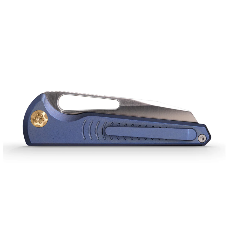 Нож Vosteed Gavko Leopard – Top Liner Lock M390 Titanium Handle Blue