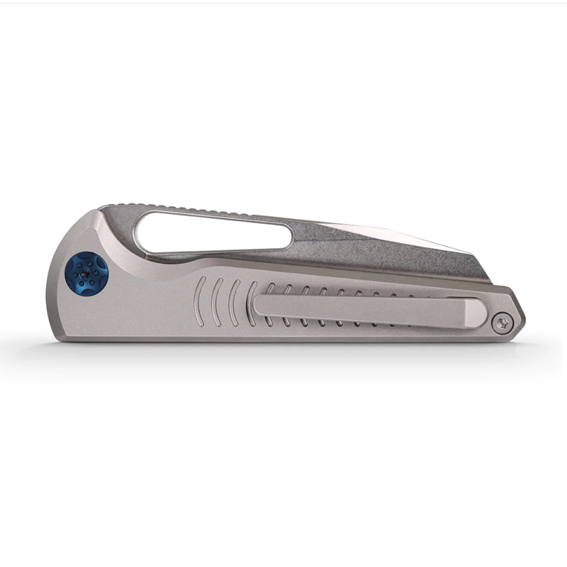 Нож Vosteed Gavko Leopard – Top Liner Lock M390 Titanium Handle Grey