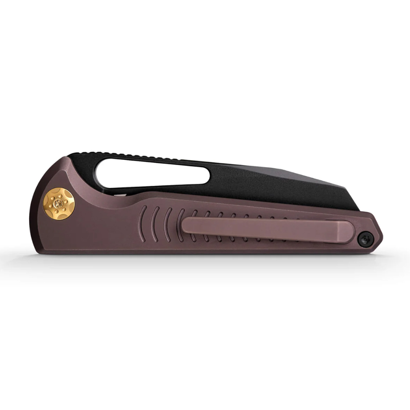 Нож Vosteed Gavko Leopard – Top Liner Lock M390 Titanium Handle Purple