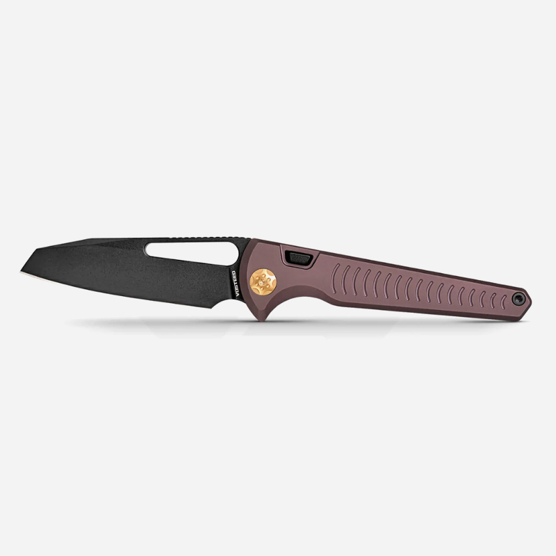 Нож Vosteed Gavko Leopard – Top Liner Lock M390 Titanium Handle Purple