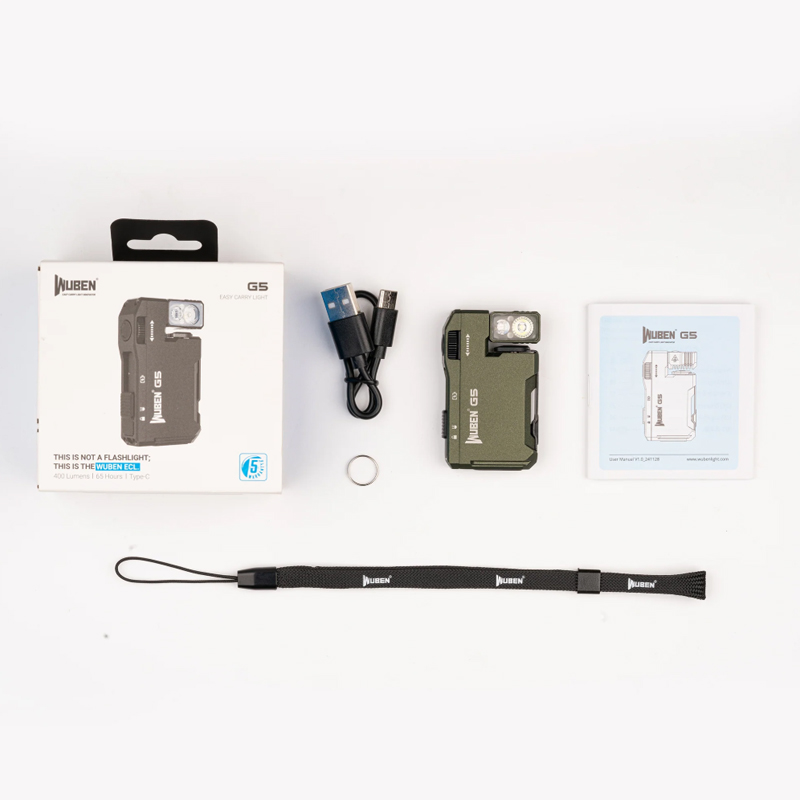 WUBEN G5 edc light 400 lumens Green 5