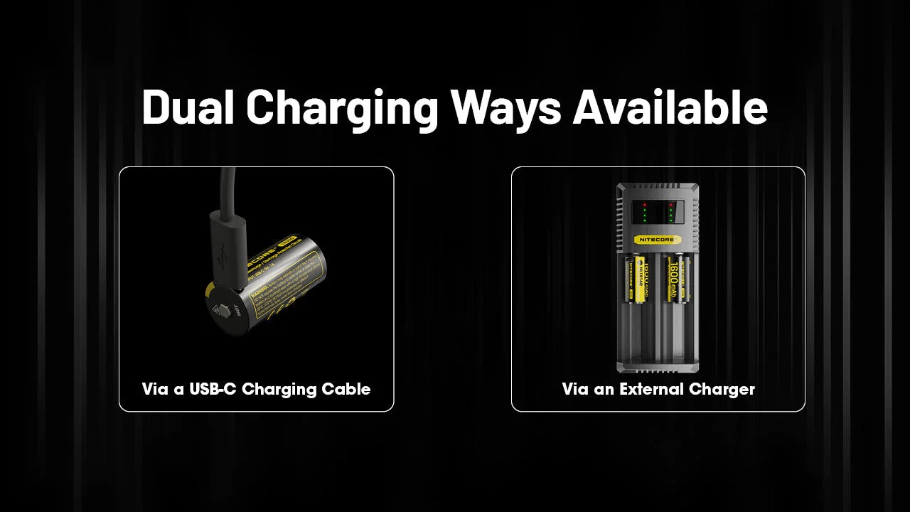 Акумулаторна Li-ion 18350 батерия с USB-C порт Nitecore NL1816R 114