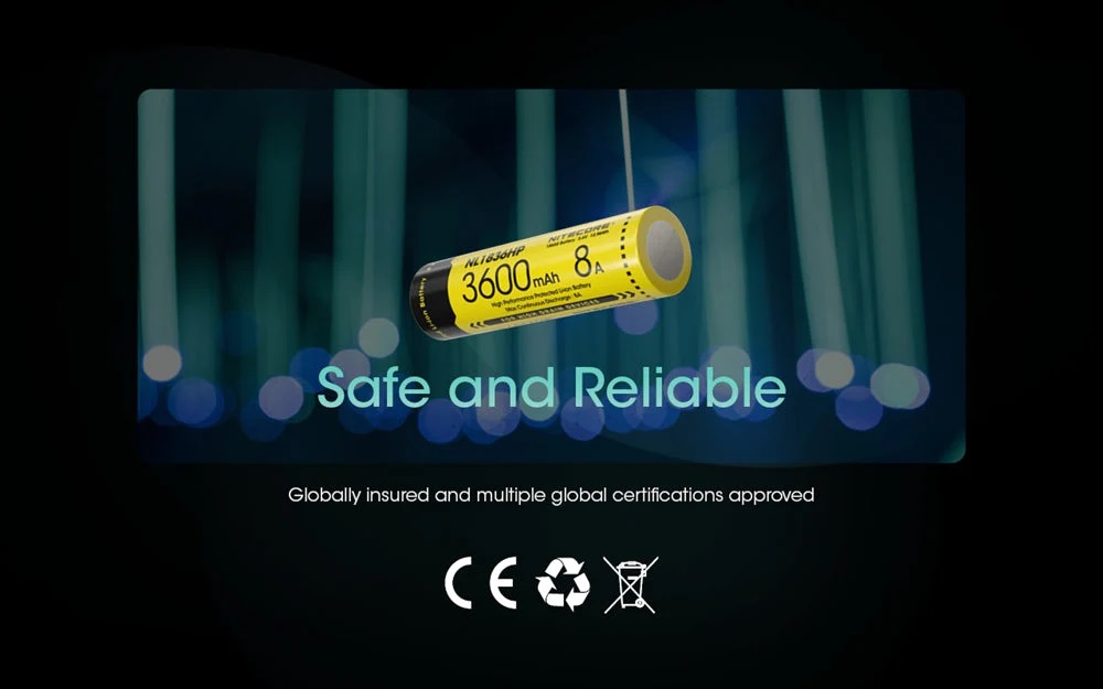 Акумулаторна Li-ion 18650 батерия Nitecore NL1836HP 21