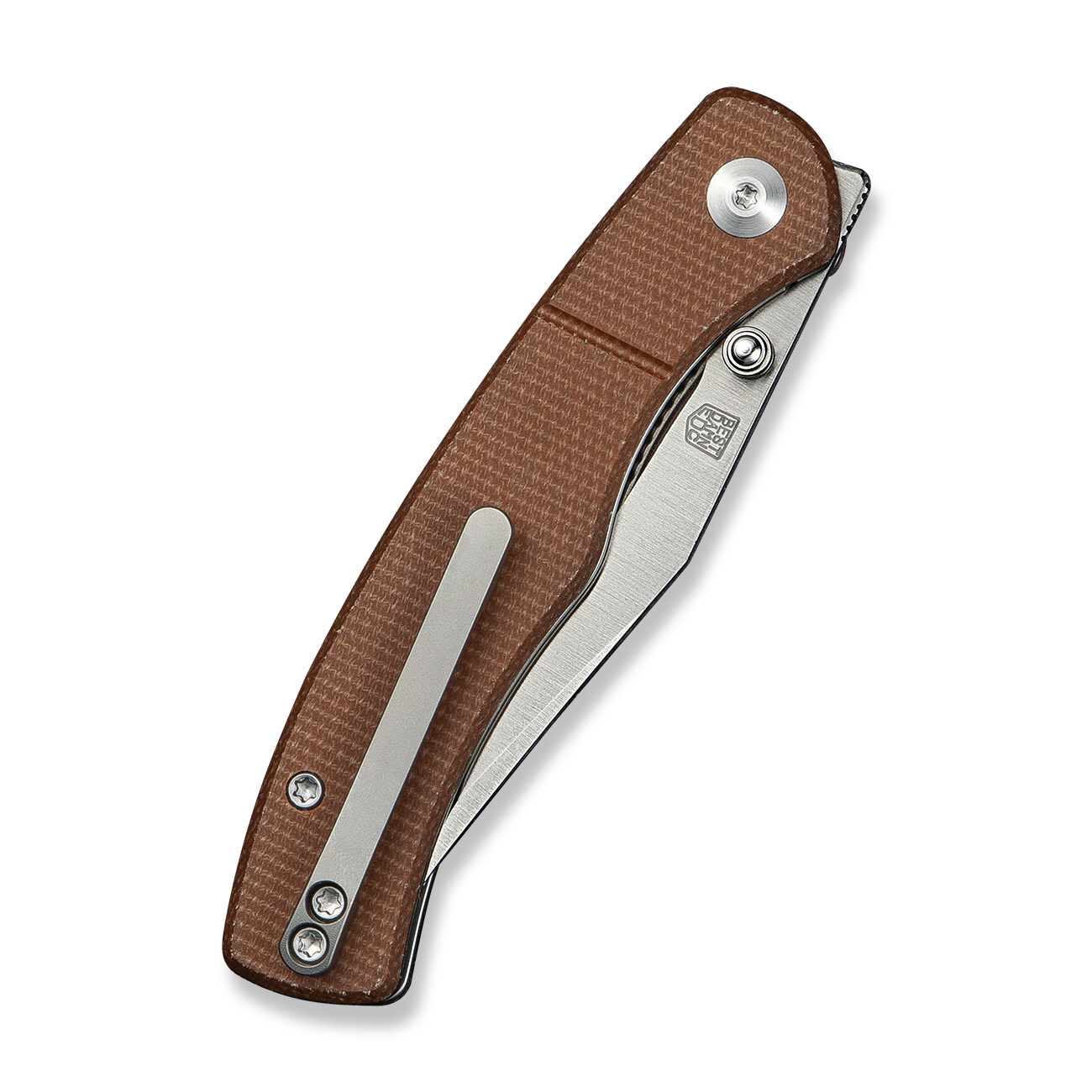 CIVIVI Clingman Brown Canvas Micarta 5