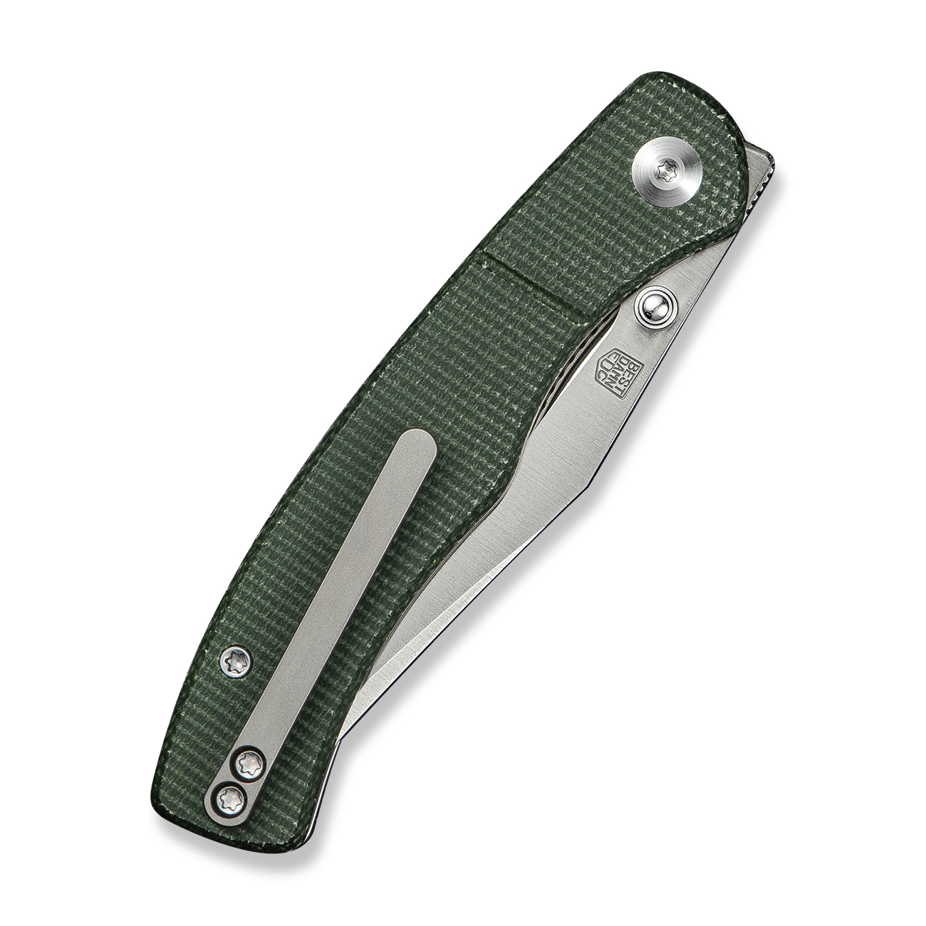 CIVIVI Clingman Green Canvas Micarta 5