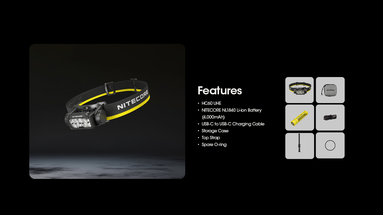 Nitecore HC60 UHE 22