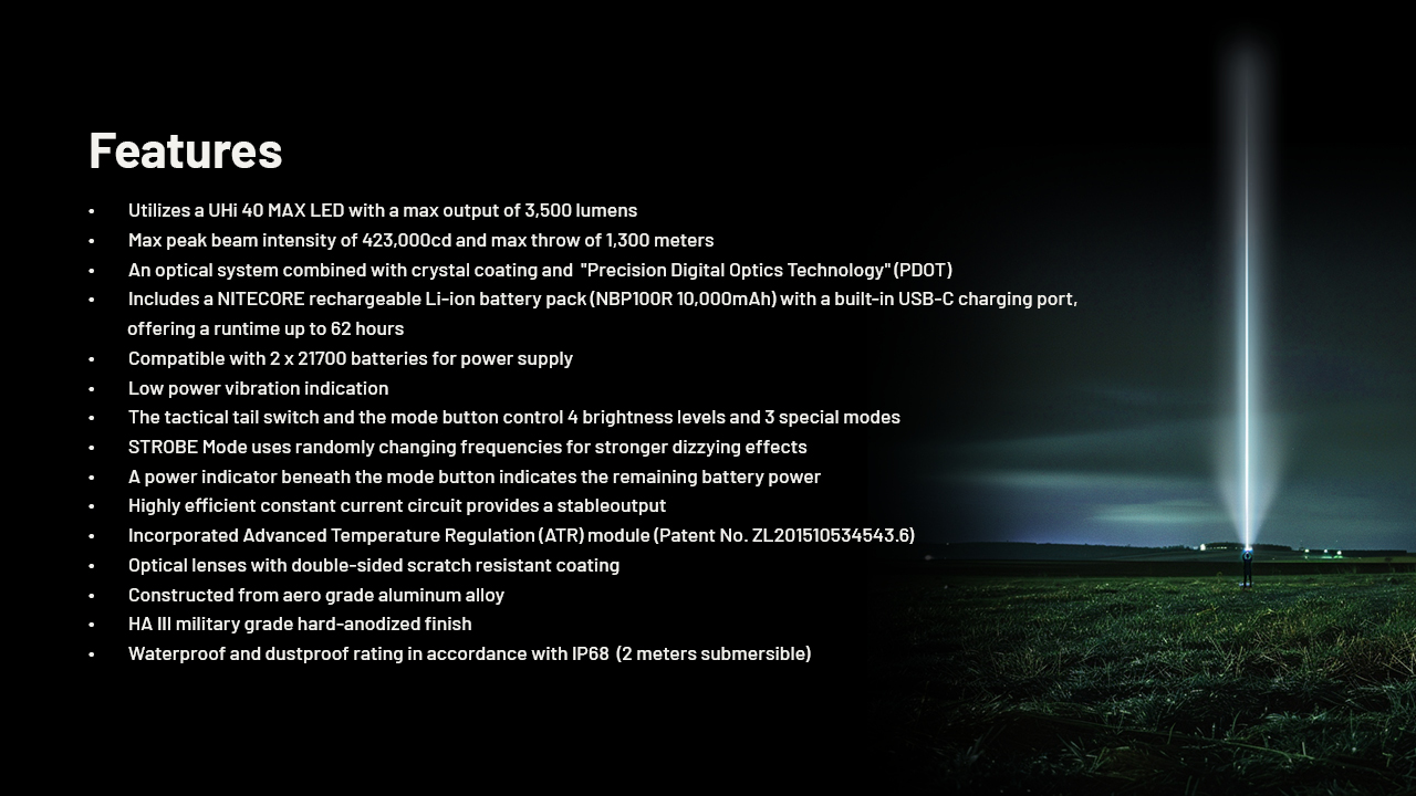 Nitecore MH40 Pro HUNTING KIT 28