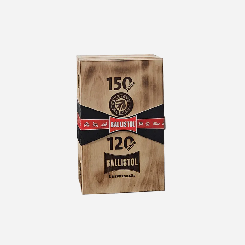 Юбилейна кутия BALLISTOL Universal Oil 120 и 150 ml