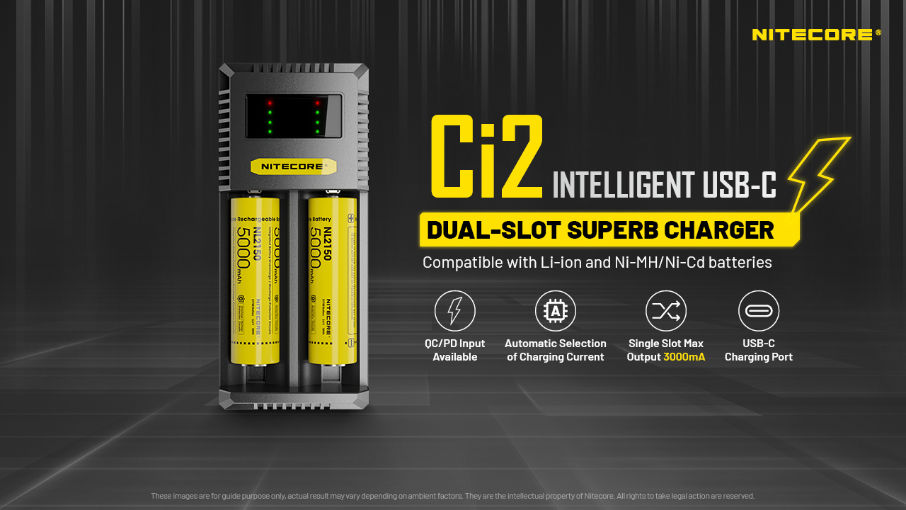 Зарядно Nitecore Ci2 за две батерии 13
