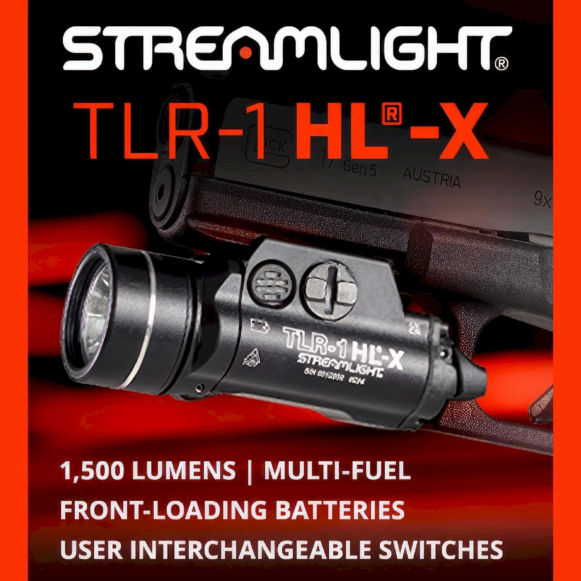 Streamlight TLR-1 HL-X USB Charger Picatinny 8