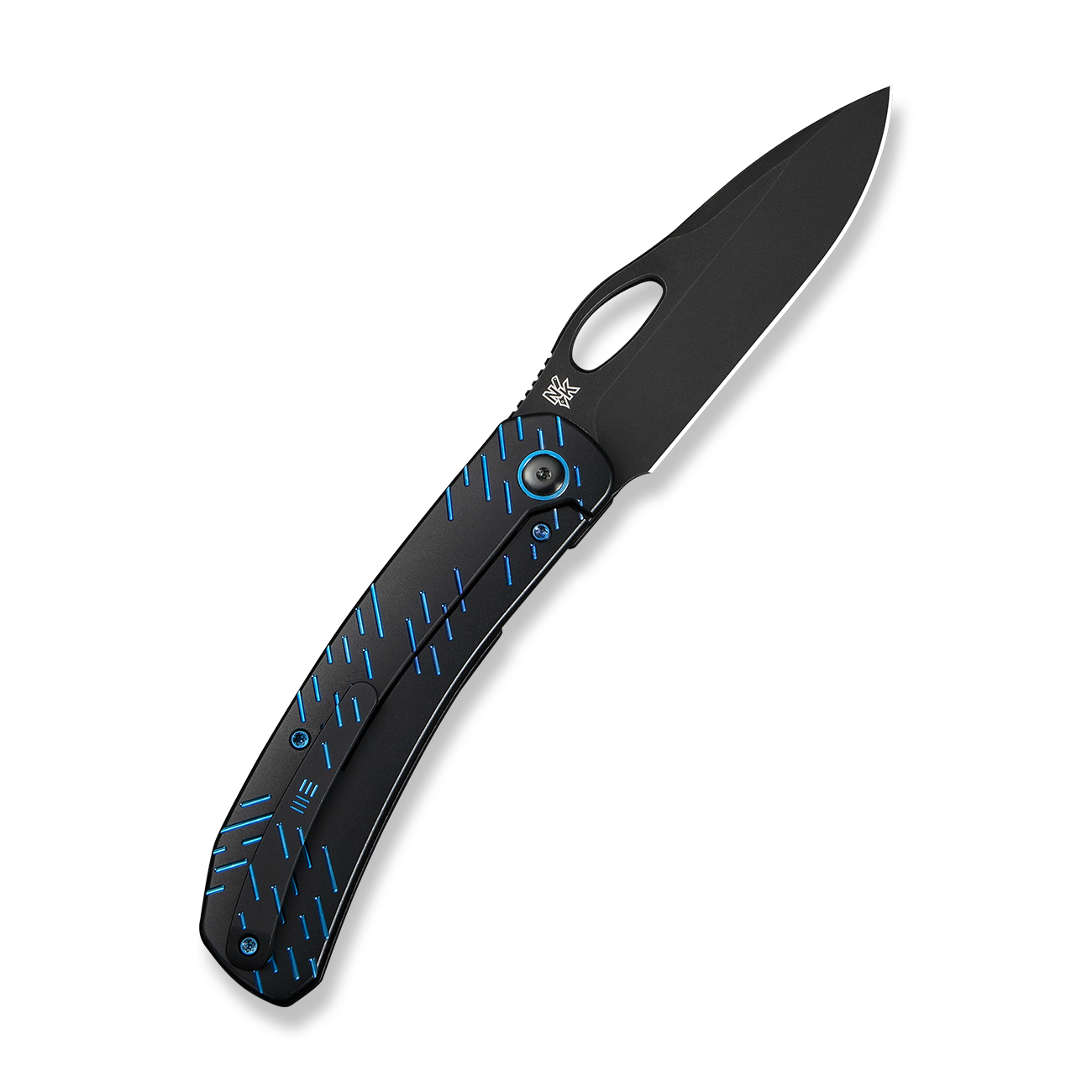 WEKNIFE Inmate Black Titanium With Blue Raindrops 2