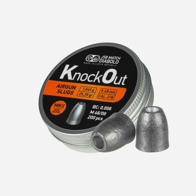 JSB KO Slug MKII .216 / 5.5mm 1.65 g / 200