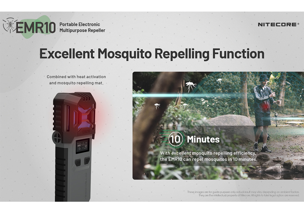 Nitecore EMR10 Rechargeable Mosquito Repeller 13