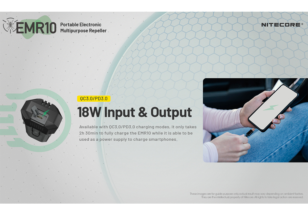 Nitecore EMR10 Rechargeable Mosquito Repeller 17