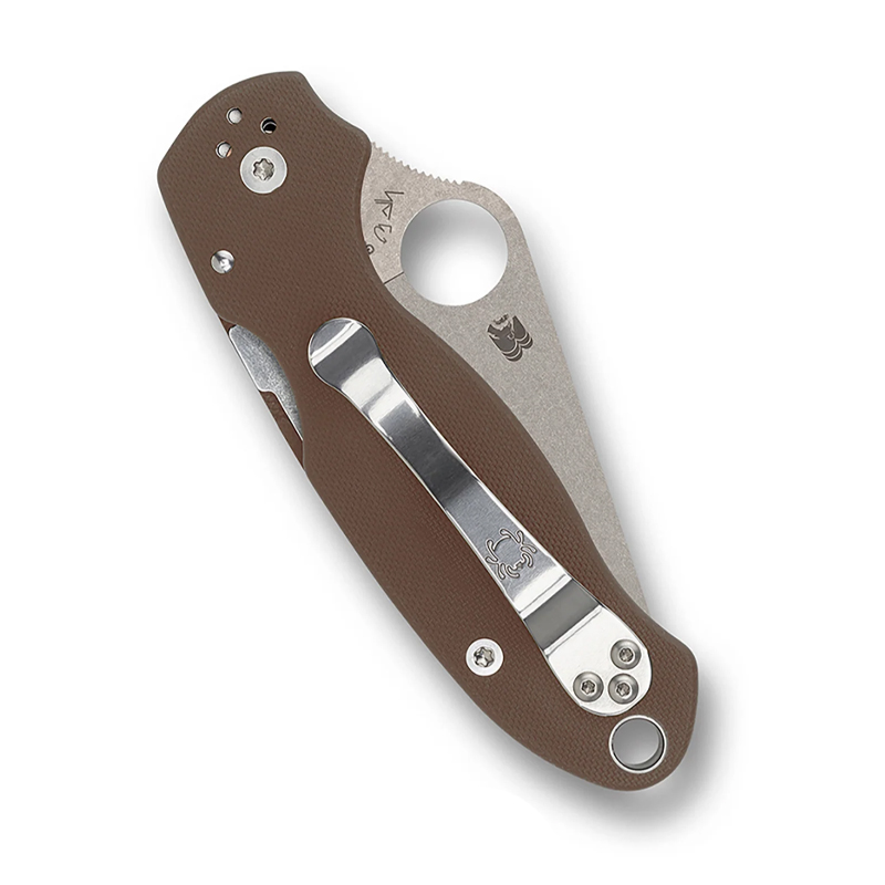 Knife Spyderco Para 3 Sprint Run CPM 15V G-10 Brown