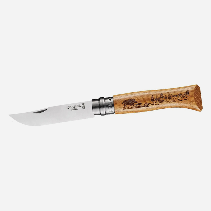Нож Opinel No.08 Oak Stainless Steel Дъб Глиган