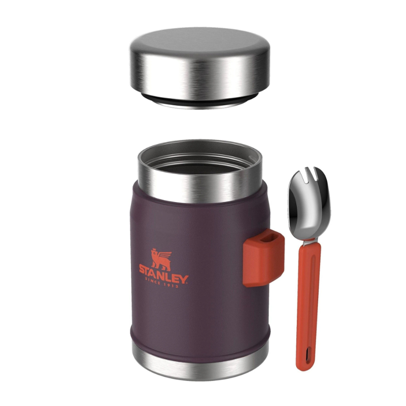 Термос за храна Stanley Classic Legendary Food Jar 0.4L / 14 OZ Plum with spork