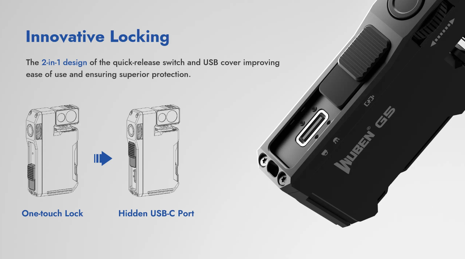 Заряден фенер WUBEN G5 91