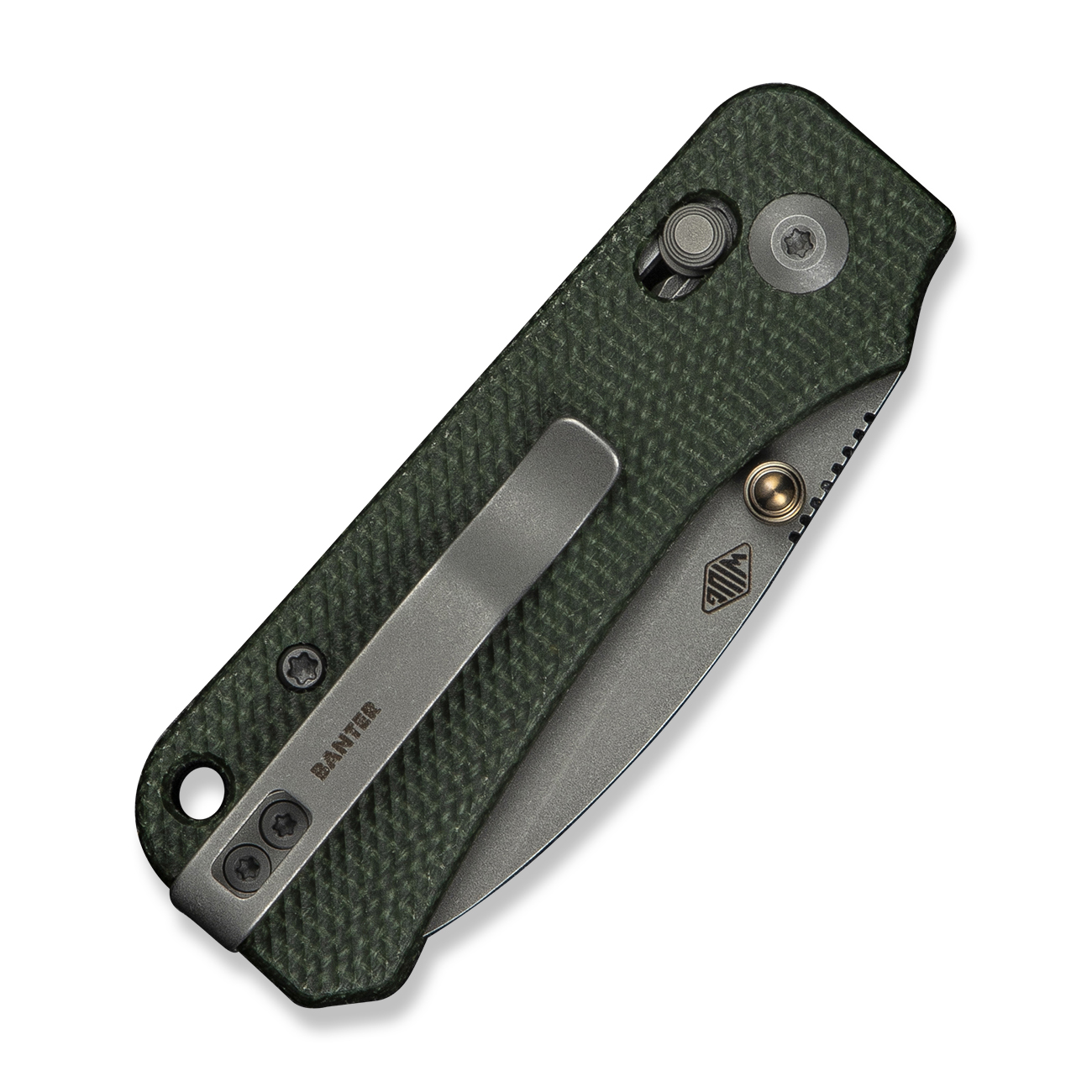 CIVIVI Baby Banter 2 Green Canvas Micarta 6