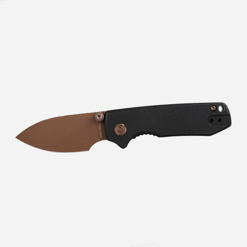 Нож Vosteed Raccoon Cub Liner Lock 14C28N Copper Black G10