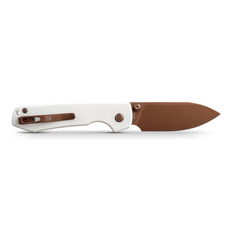 Vosteed Raccoon – Top Liner Lock 14C28N Copper G10 White 3