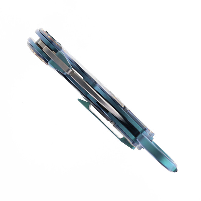 Critical Strike Predator Folding Knife Karambit Camo Titanium 6