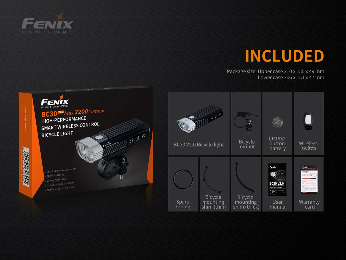 Fenix BC30R LED + Fenix BC05R V2.0 85