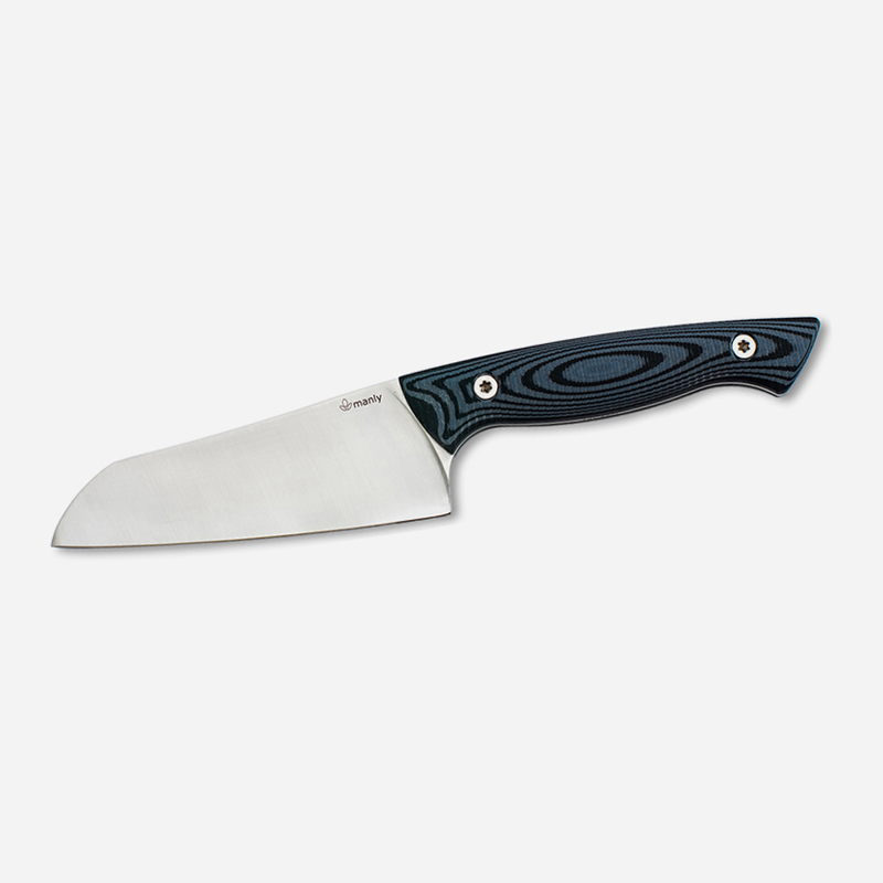Кухненски Нож Manly CHEF 13 14C28N G10 Black Gray с кания
