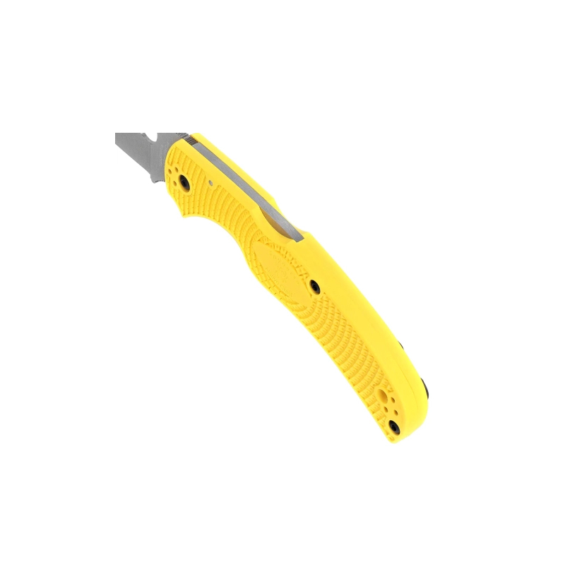 Spyderco Native Chief 2 Lightweight Salt Knife Yellow FRN, Satin MagnaCut by Sal Glesser 3