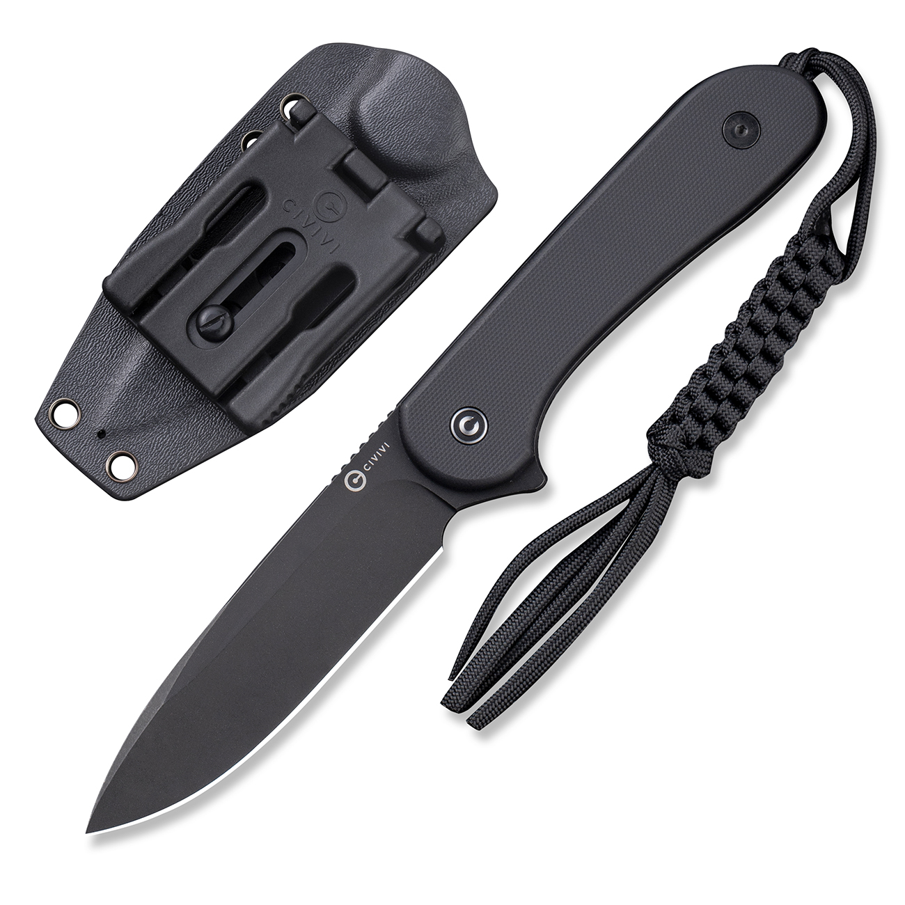 CIVIVI Fixed Blade Elementum Black G10 5