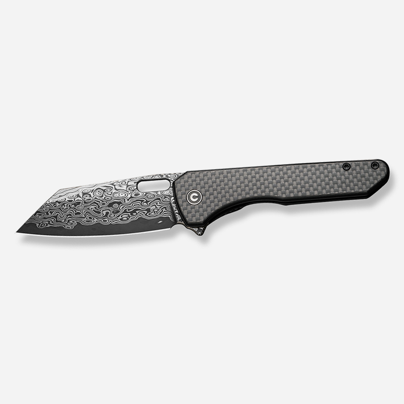 Нож CIVIVI Nugz Twill Damascus Carbon Fiber Overlay On Black G10