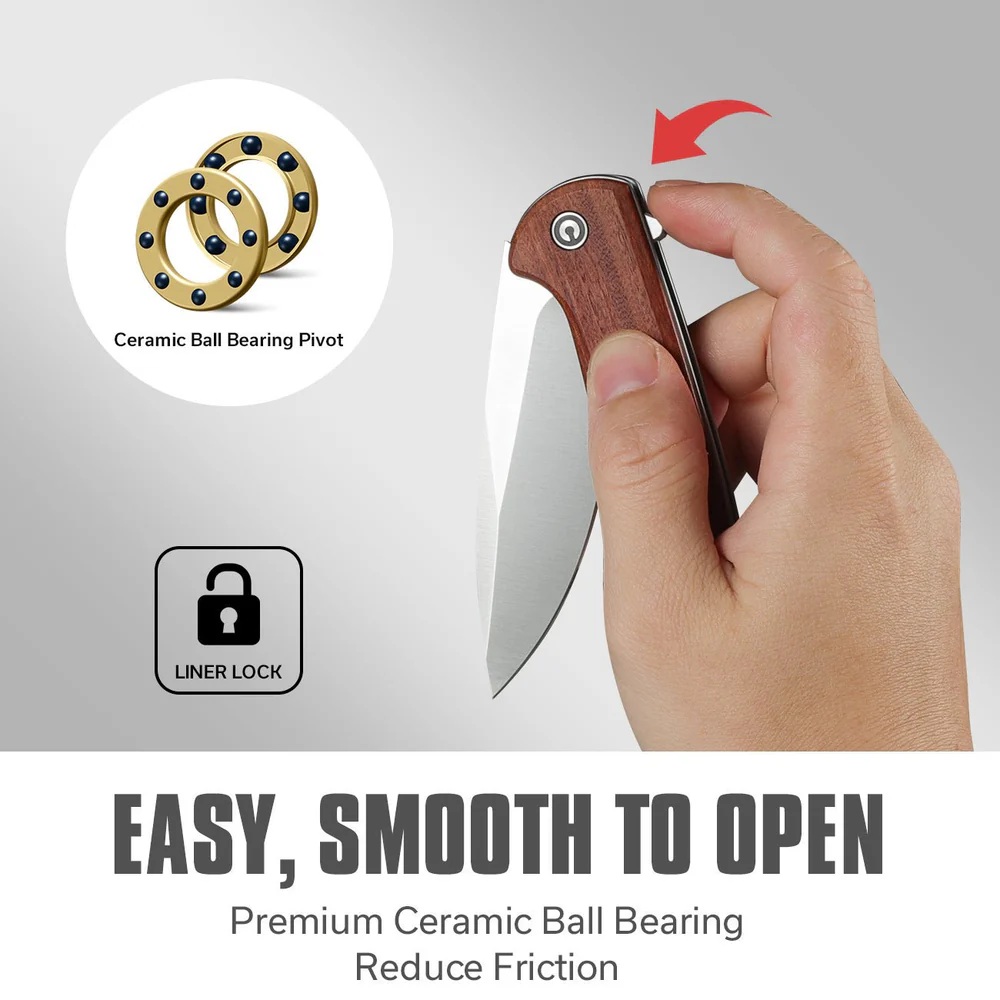 CIVIVI Primitrox Guibourtia Wood 7