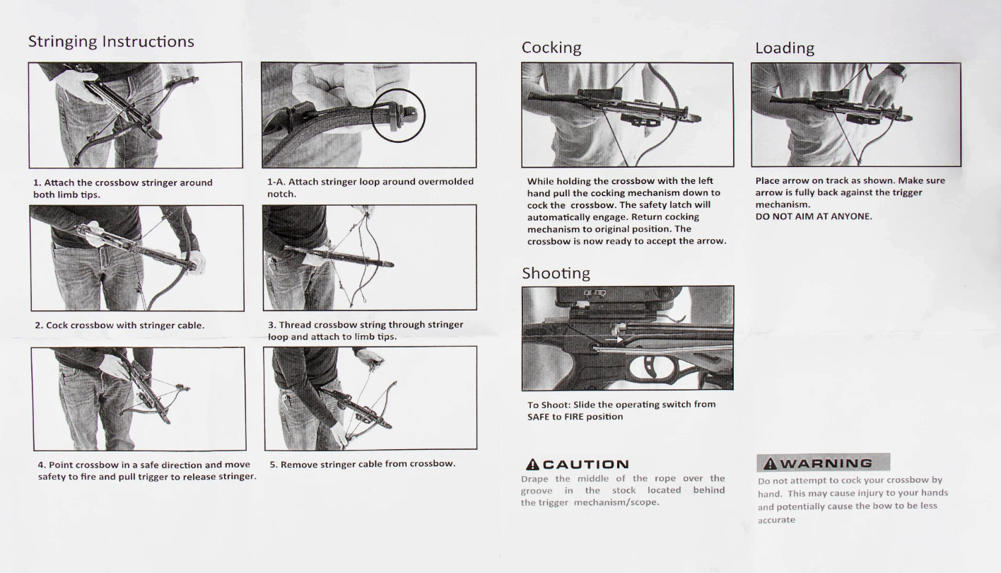 Въже за смяна на тетива Man Kung MK-TCS1-SS crossbow stringer