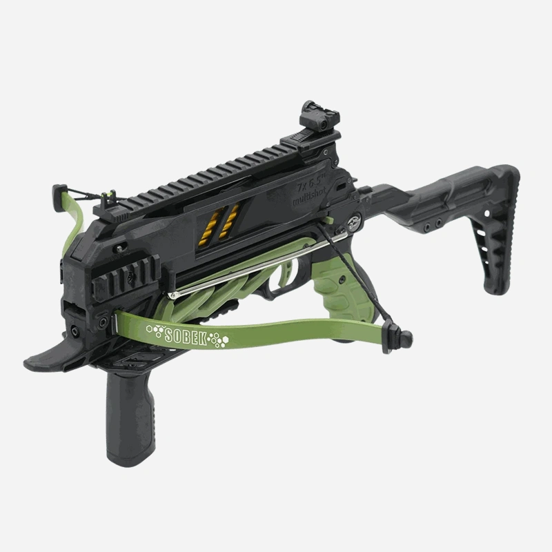 Multi-shot Crossbow Man Kung MK-TCS3G Sobek recurve pistol crossbow 80 lbs 185 fps 7 arrows