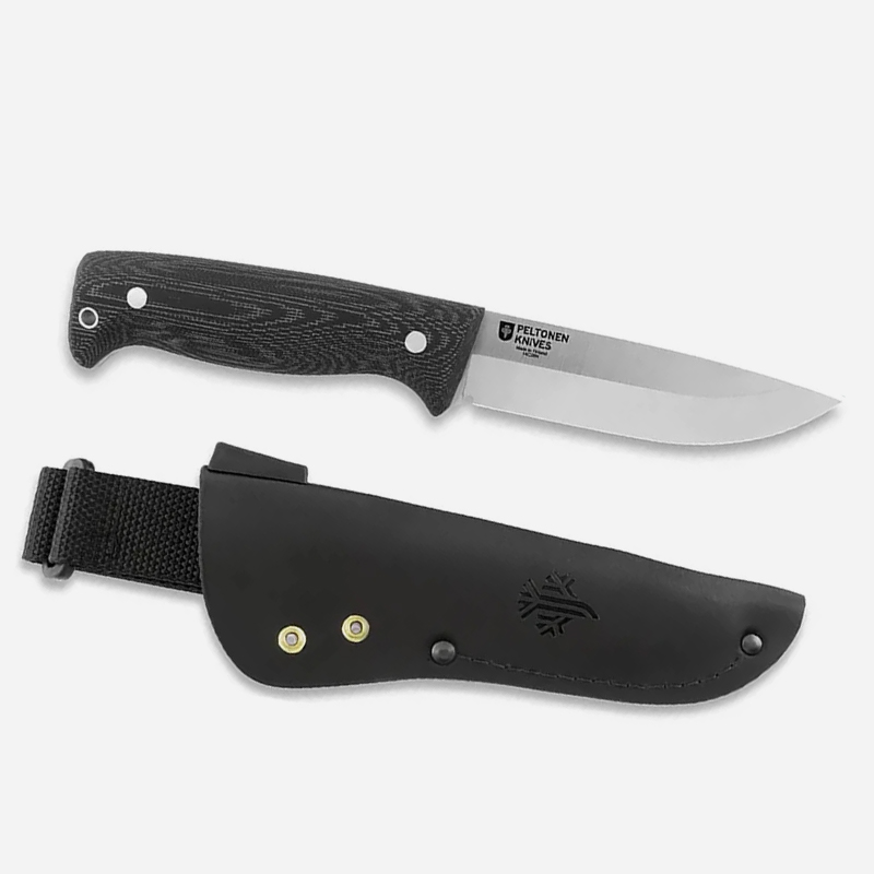 Нож Peltonen Knives M07 Full Tang knife 14C28N Micarta Black